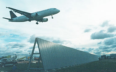 Photo of BlastWall installed at Pearson International Airport, Toronto, Canada.
