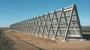 Photo of BlastWall installed at Pearson International Airport, Toronto, Canada.