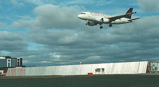 Photo of BlastWall installed at Pearson International Airport, Toronto, Canada.